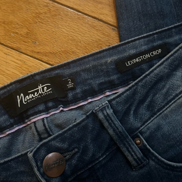 Lexington Crop Midrise Jeans with bow detailing - Picture 5 of 6